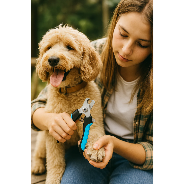 Professional Pet Nail Clipper with Safety Guard Stainless Steel Scissors Cat Dog for Claw Care Grooming Supplies Size Fits