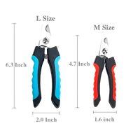 Professional Pet Nail Clipper with Safety Guard Stainless Steel Scissors Cat Dog for Claw Care Grooming Supplies Size Fits