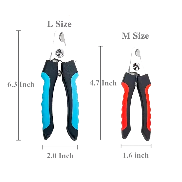 Professional Pet Nail Clipper with Safety Guard Stainless Steel Scissors Cat Dog for Claw Care Grooming Supplies Size Fits