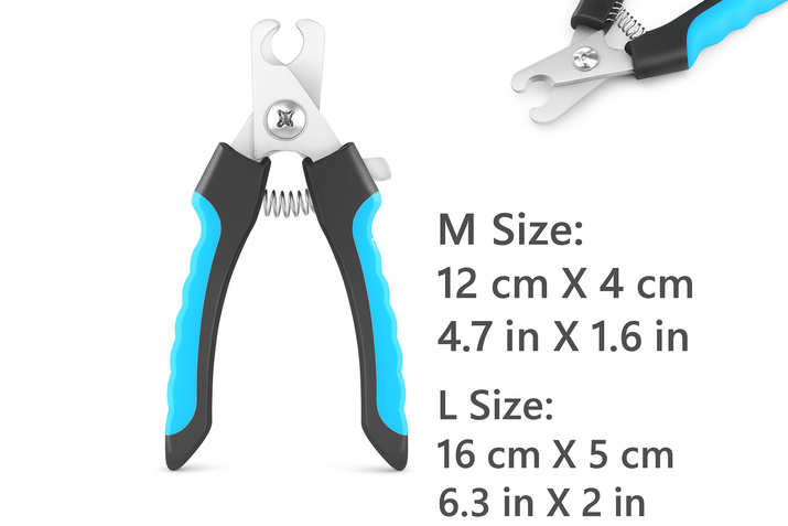 Professional Pet Nail Clipper with Safety Guard Stainless Steel Scissors Cat Dog for Claw Care Grooming Supplies Size Fits